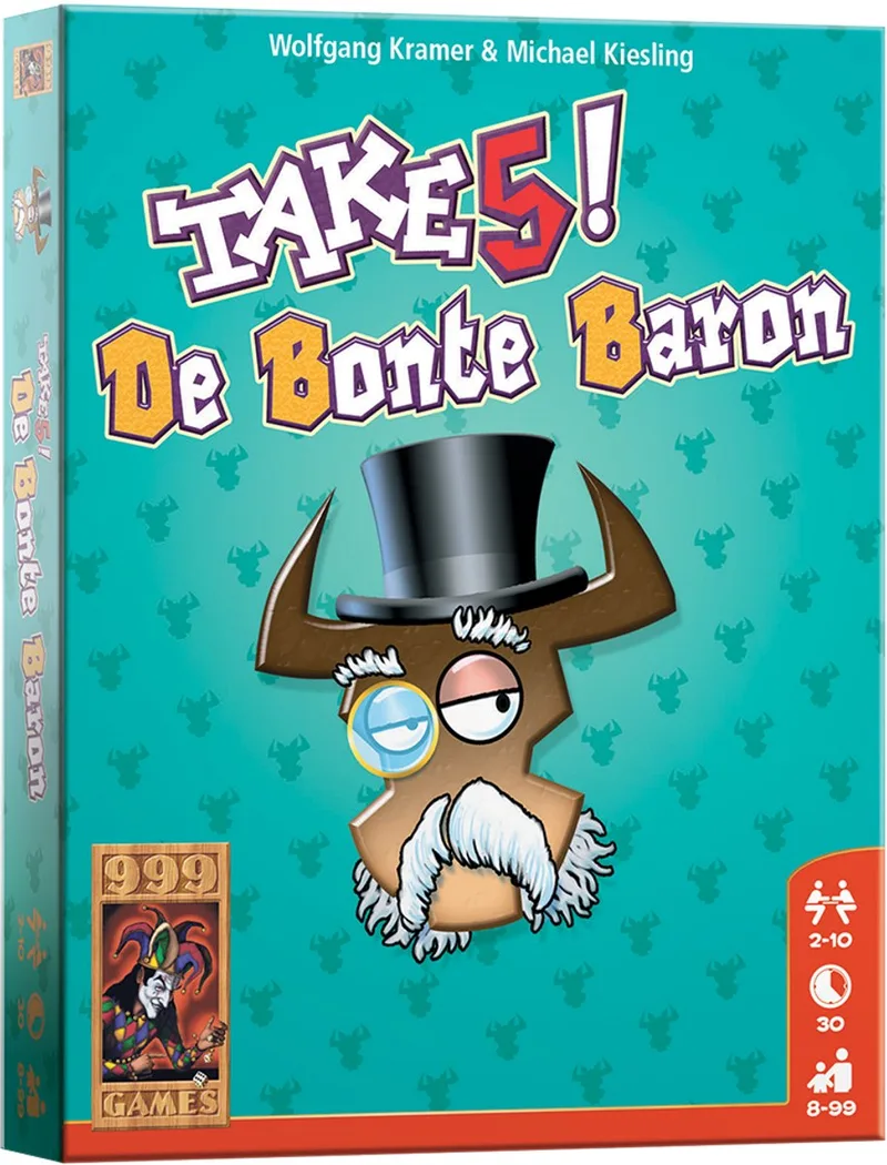 Take 5! - De Bonte Baron van 999 Games, editie NL – spel op tafel