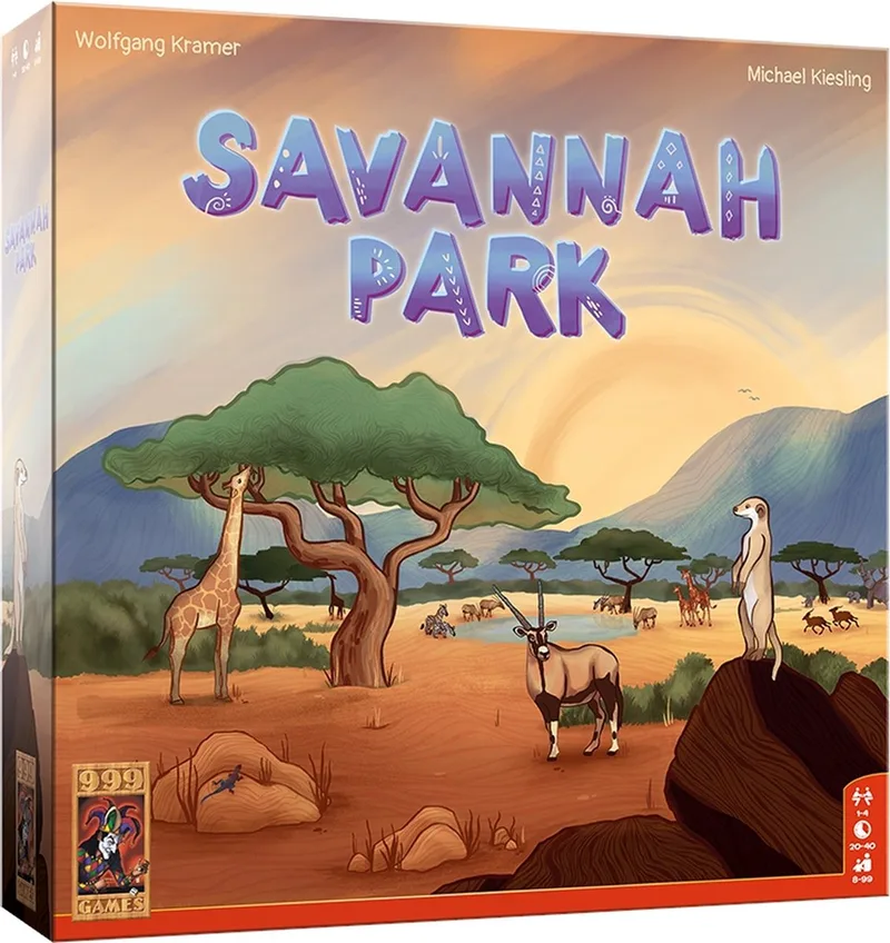 Savannah Park de 999 Games, édition NL – jeu sur la table