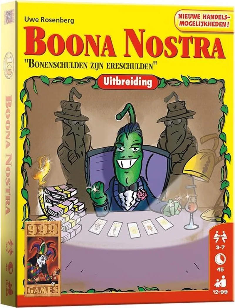 Boonanza: Boona Nostra Uitbreiding van 999 Games, editie NL – spel op tafel