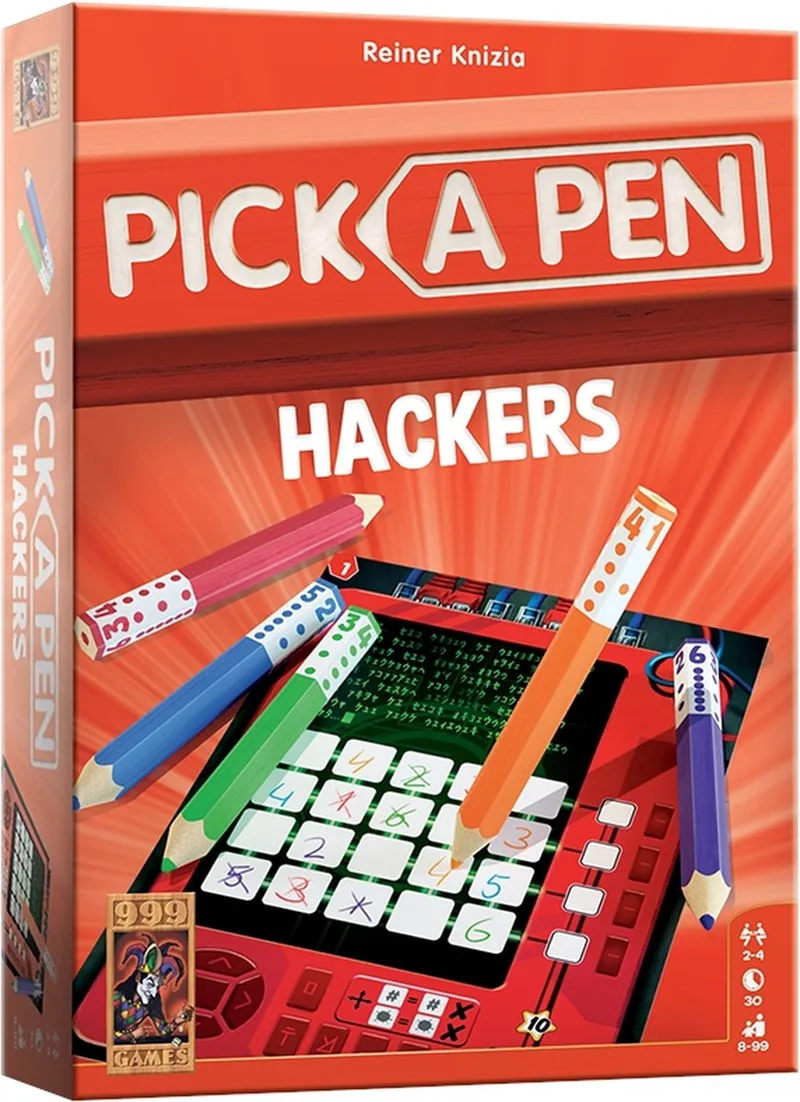 Pick a Pen Hackers from 999 Games, NL edition – game on the table