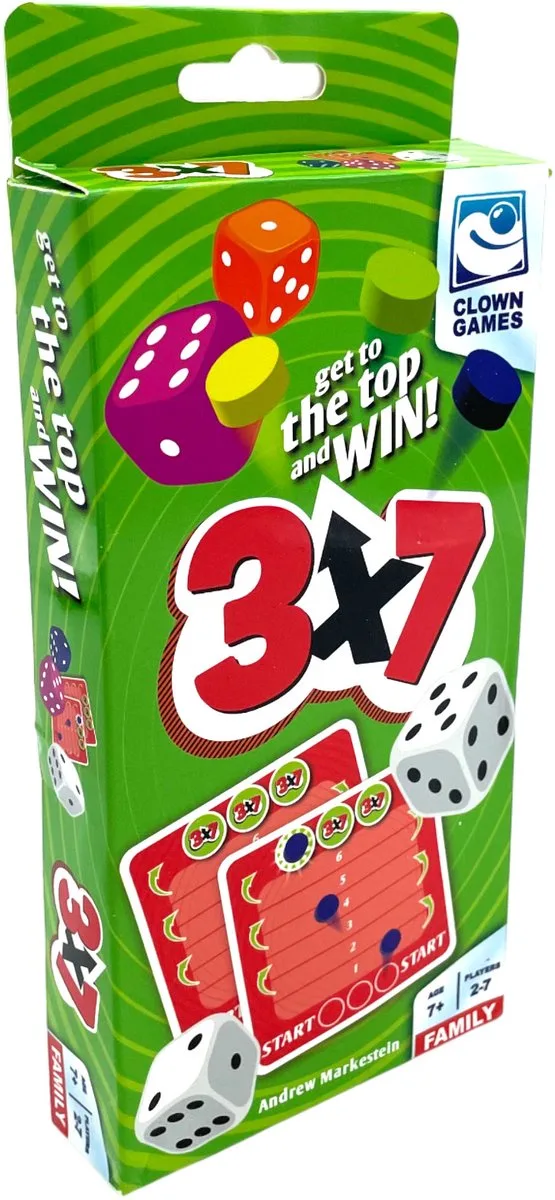 Clown Games 3x7 (2016287) von Clown Games, Ausgabe Meerkleurig – Schachtel
