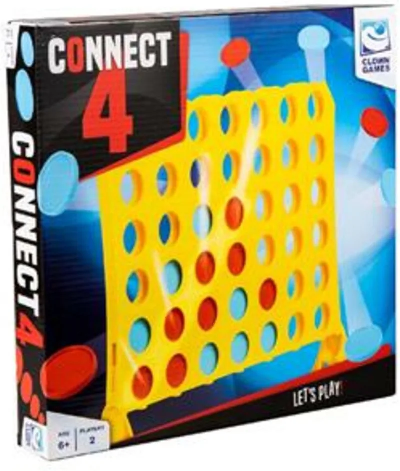 Connect4 from Clown Games, Meerkleurig edition – box