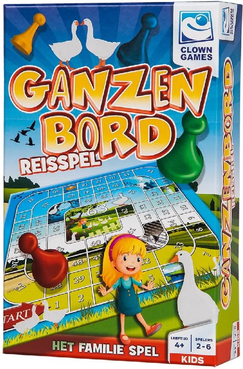 Ganzenbord van Clown Games – doos