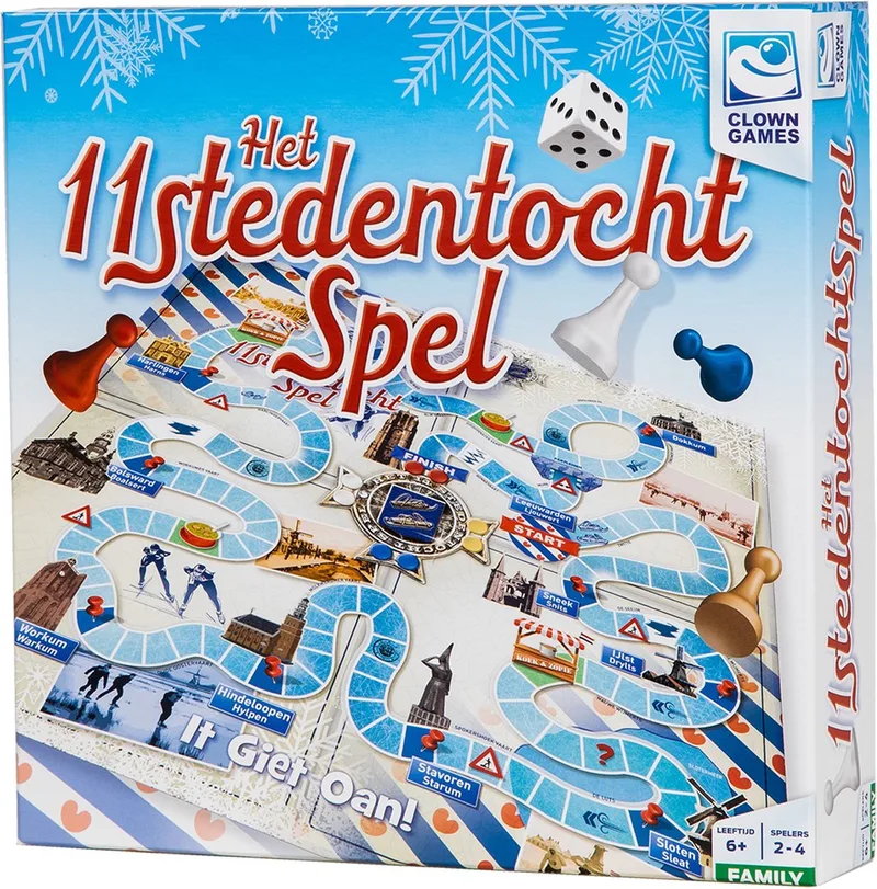 Het Elfstedentochtspel van Clown Games – doos