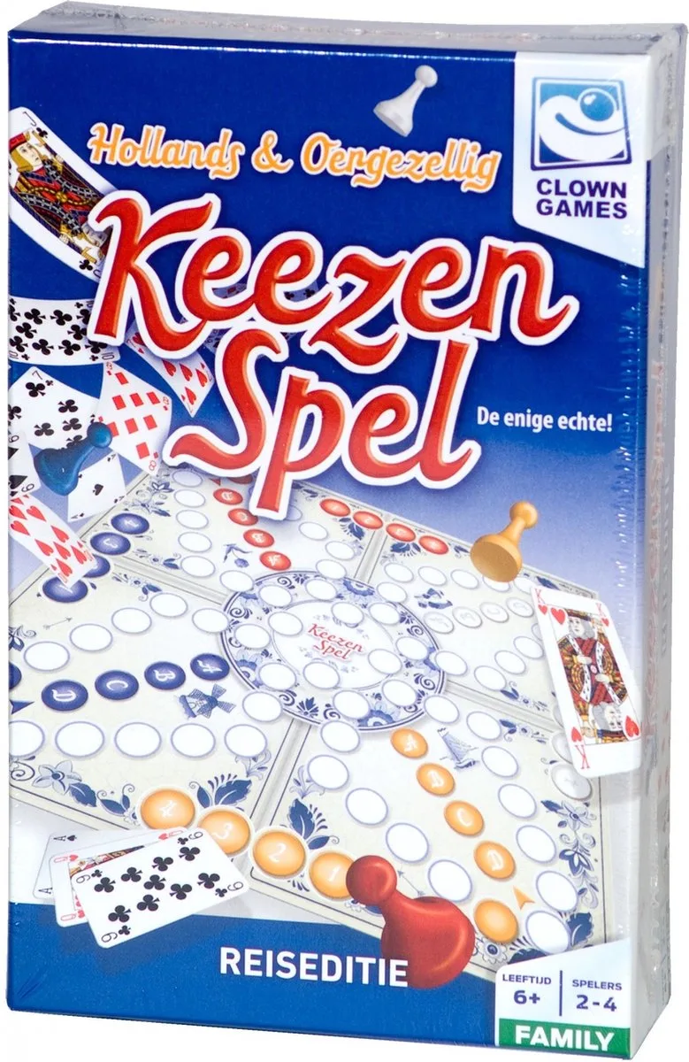Keezenspel Reiseditie van Clown Games – doos