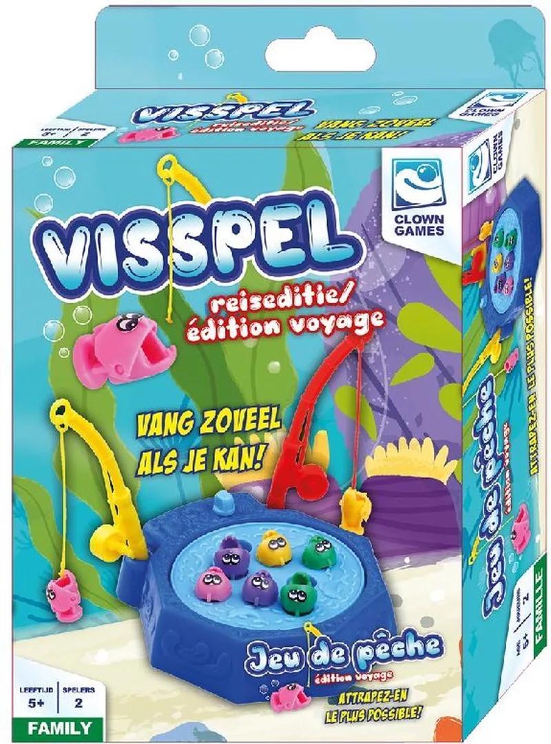 Visspel Reiseditie van Clown Games – doos