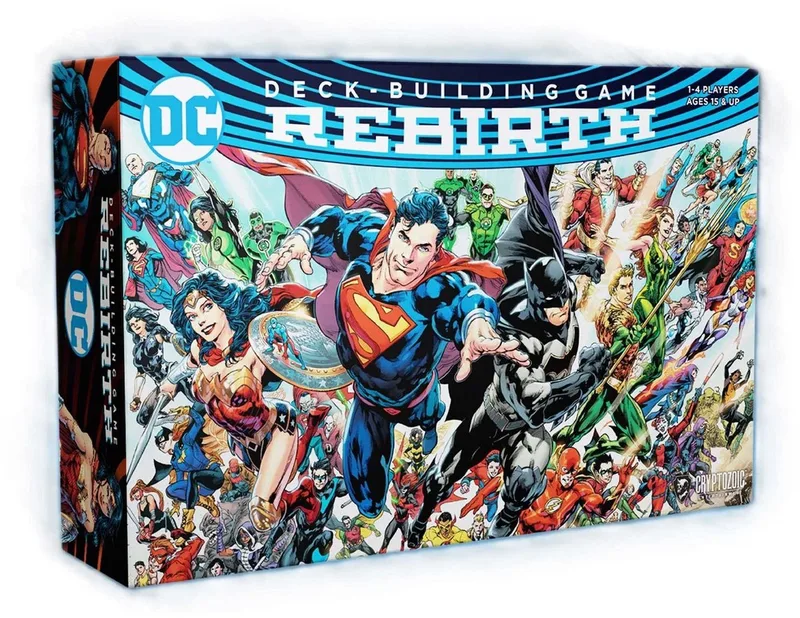 Asmodee DC Deck Building Game Rebirth - EN von Cryptozoic Entertainment – Schachtel