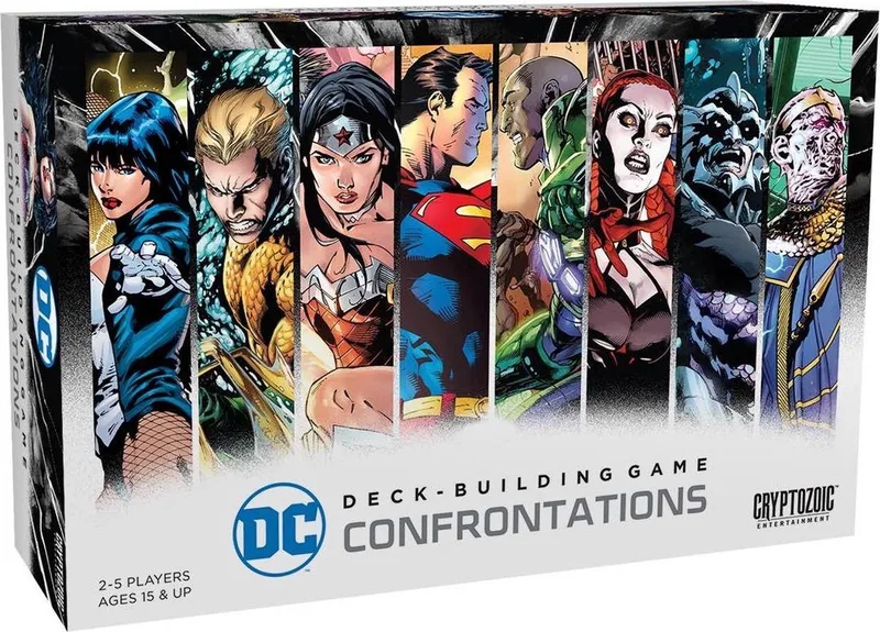 DC Comics Deckbuilding Game Confrontations from Cryptozoic Entertainment – box