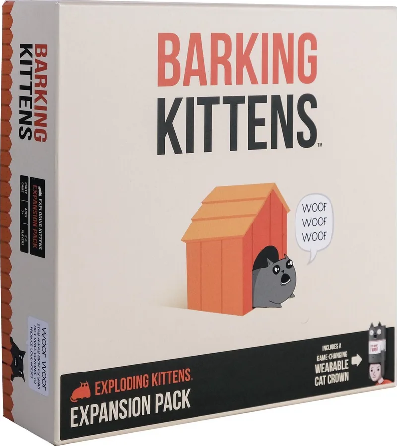Barking Kittens Uitbreiding - Engelstalig Kaartspel von Exploding Kittens – Schachtel