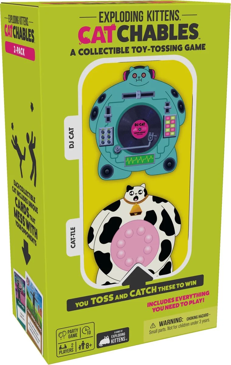 Catchables DJ Kat & Koekat - Uitbreiding - Kaartspel from Exploding Kittens – box