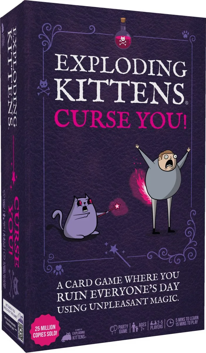 Curse You - Kaartspel NL from Exploding Kittens – box