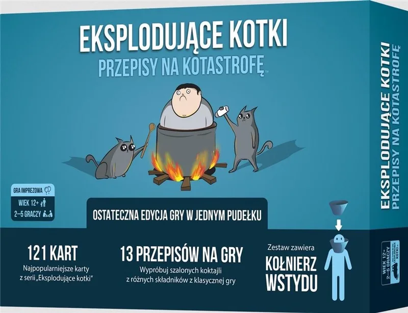 Eksplodujące Kotki: Przepisy na Kotastrofę de Exploding Kittens – boîte