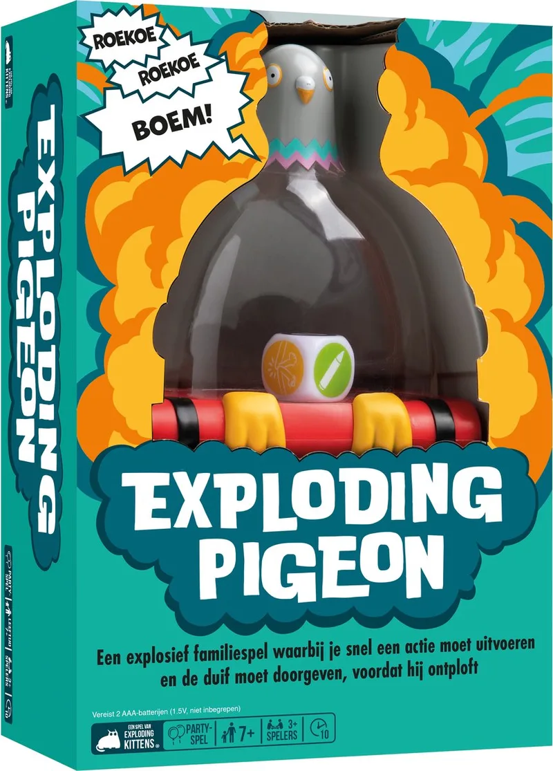 Exploding Pigeon - 3+ Spelers von Exploding Kittens – Schachtel
