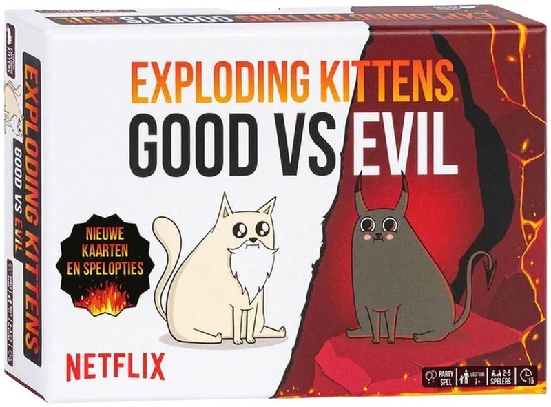 Good vs. Evil - Nederlandstalig Kaartspel from Exploding Kittens – box