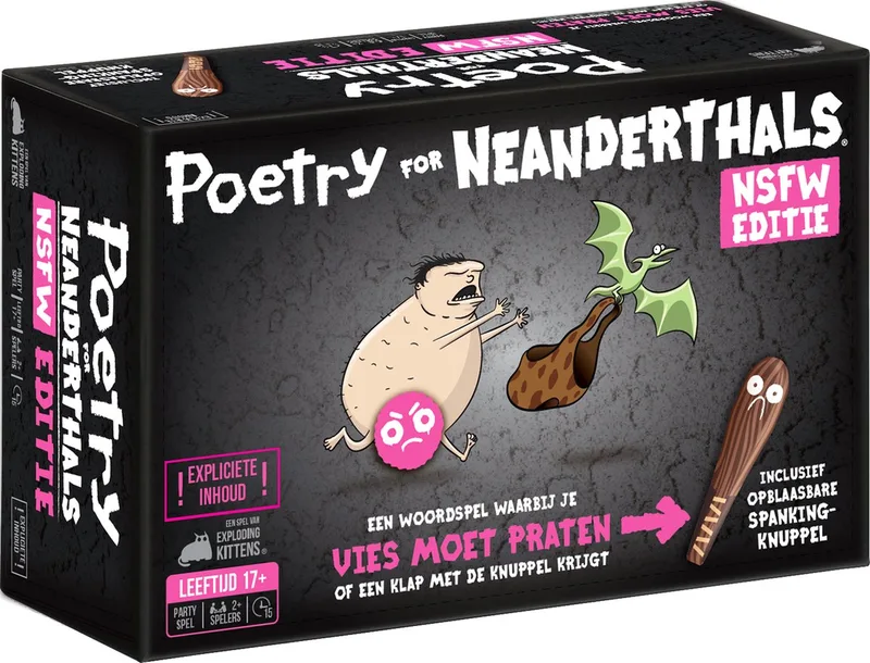 Poetry for Neanderthals NSFW - Kaartspel from Exploding Kittens – box