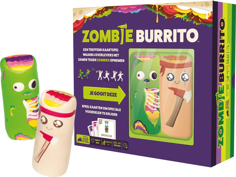 Zombie Burrito - Kaartspel from Exploding Kittens – box