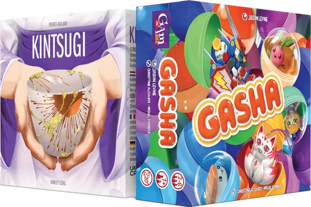 Gasha + Kintsugi - 2 kaartspellen met een Japans thema - Set Collection - Familiespel