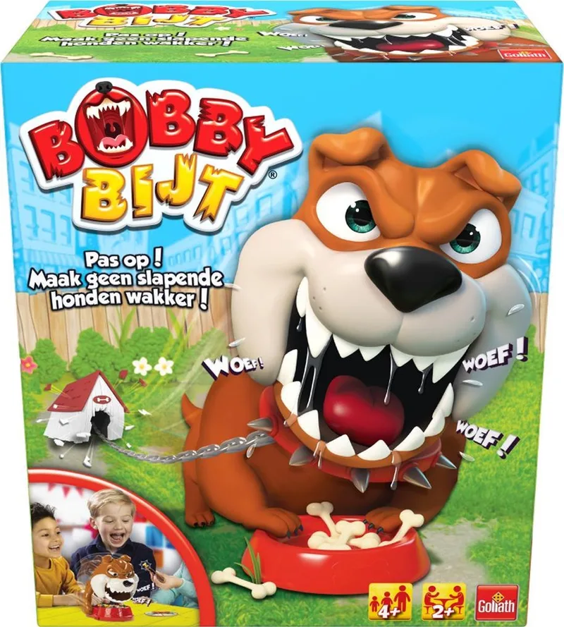 Bobby Bijt (NL) - Actiespel - Kinderspel van Goliath – doos
