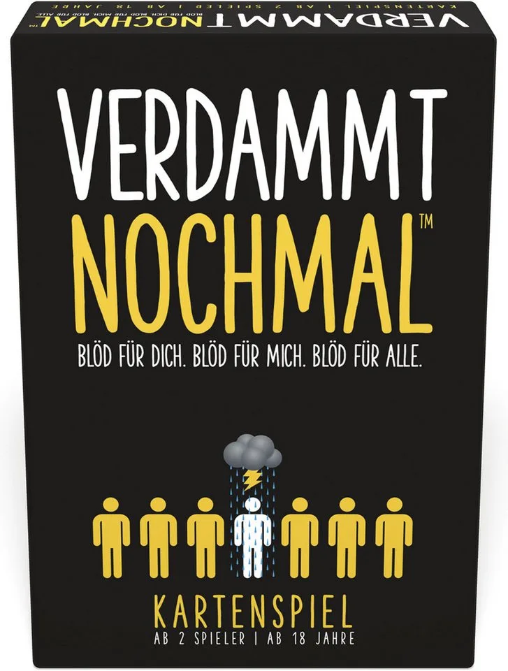 Spiel Verdammt Nochmal, Erwachsenenspiel from Goliath, Bunt edition – box