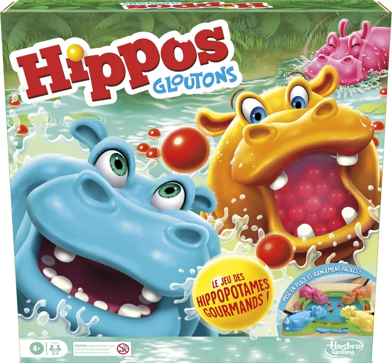 Hungry Hungry Hippos Bordspel Feest van Hasbro Gaming – doos