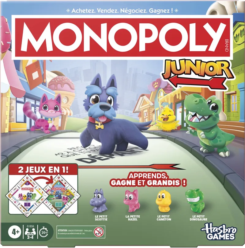 Junior-bordspel - 2 spellen in 1 - Fransie Editie from Hasbro Gaming – box