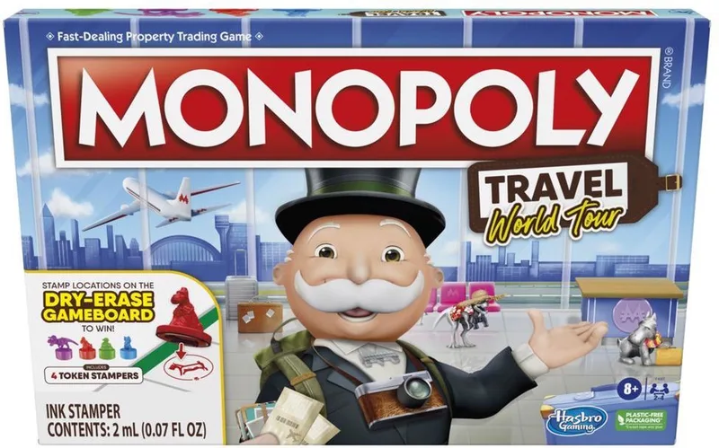 Wereldreis - Bordspel (Franstalig) van Hasbro Gaming – doos