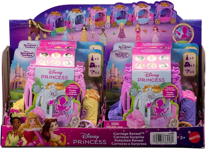 DISNEY PRINCESS CARRIAGE REVEAL ASSORTED. von Mattel Games, Ausgabe Meerkleurig – Schachtel