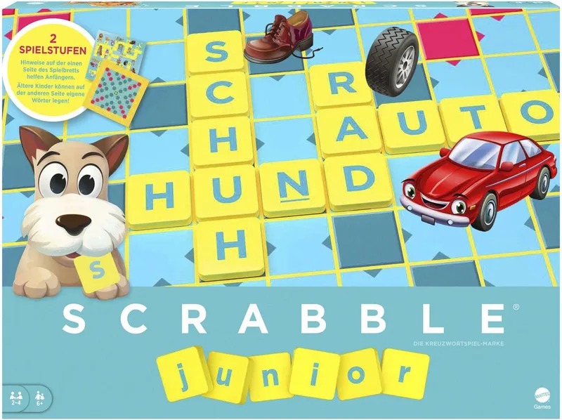 JUNIOR SCRABBLE from Mattel Games – box
