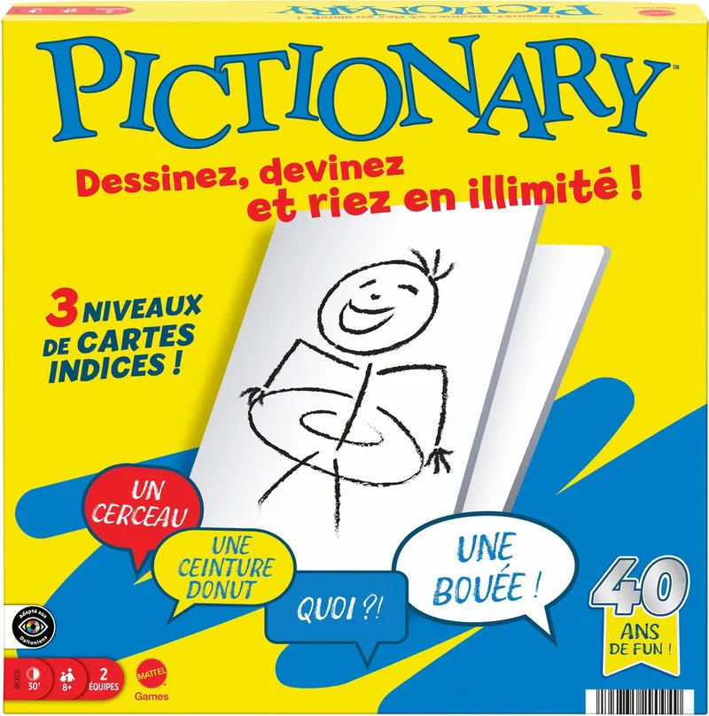 Pictionary - Bordspel - Frans editie from Mattel Games – box
