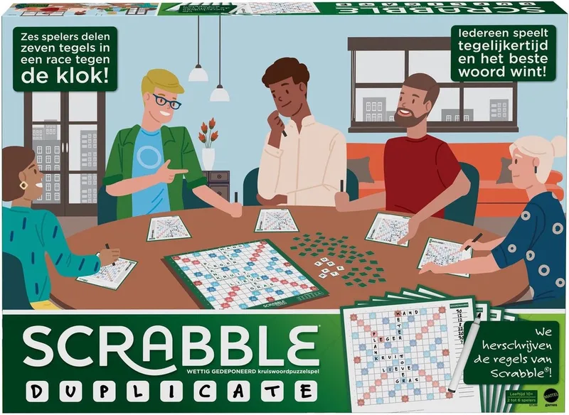 Scrabble Duplicate NL from Mattel Games – box
