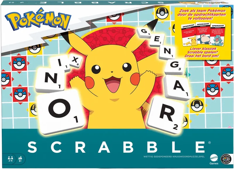 Scrabble Pokémon - Bordspel from Mattel Games – box