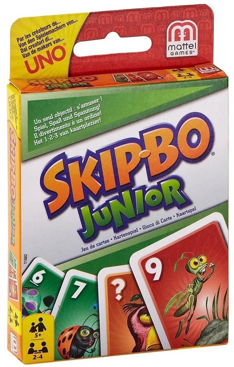 SKIP-BO JUNIOR from Mattel Games – box