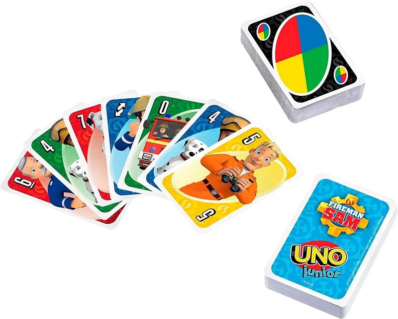 Spiel UNO - Feuerwehrmann Sam, Kartenspiel from Mattel Games, Rot edition – box