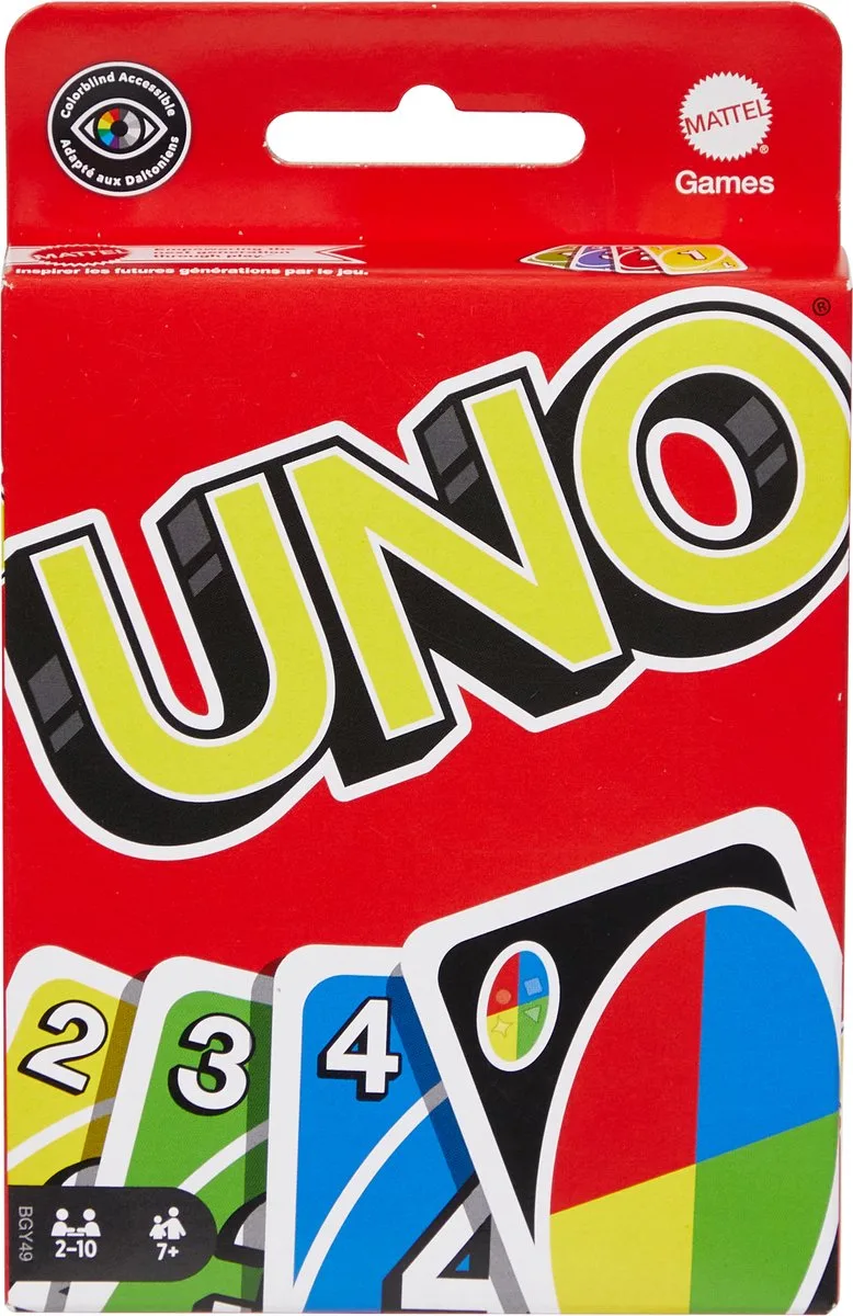 UNO CLIPSTRIP de Mattel Games – boîte
