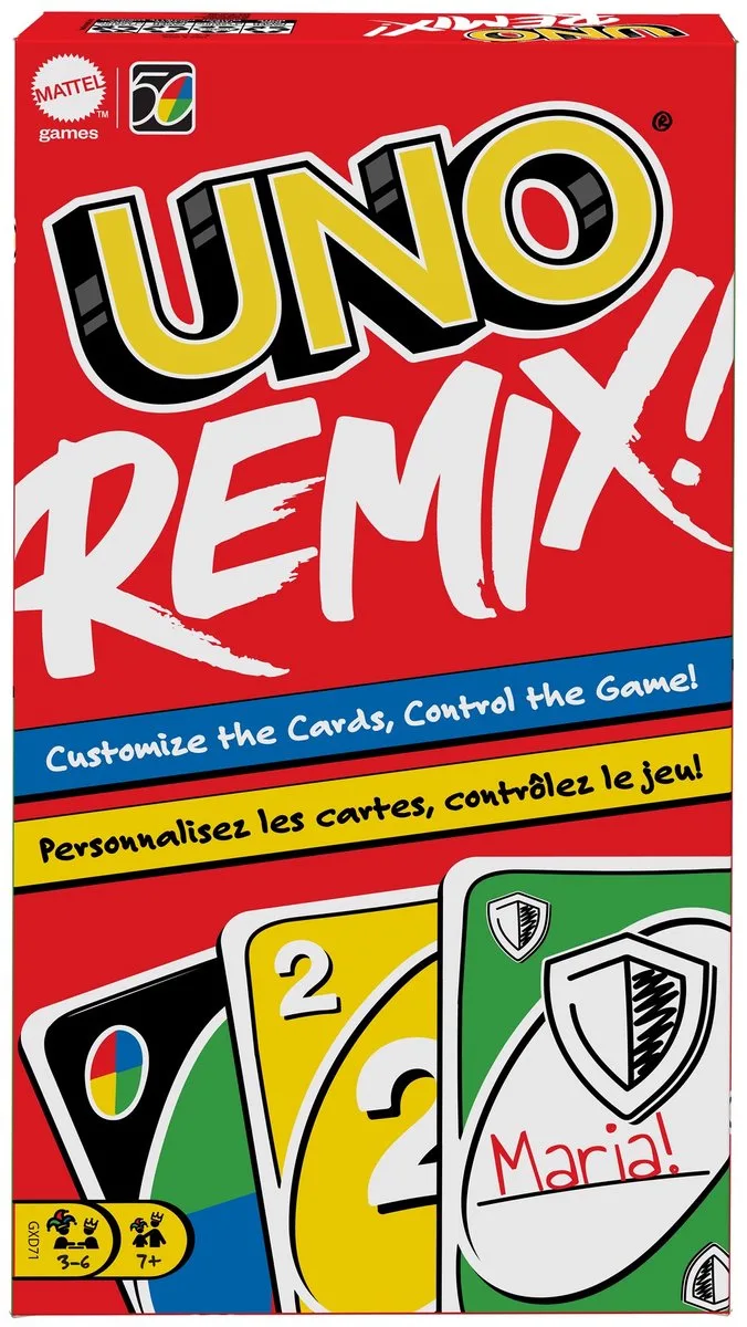 UNO Remix - Mattel Games - Kaartspel de Mattel Games – boîte