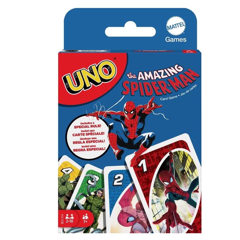 UNO Spiderman - Kaartspel van Mattel Games – doos