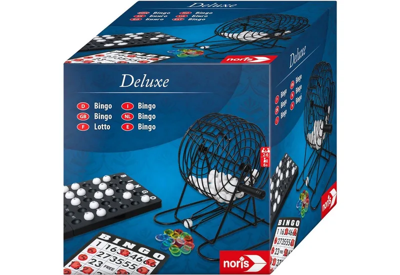 Spiel Deluxe Bingo van Noris, editie Bunt – doos