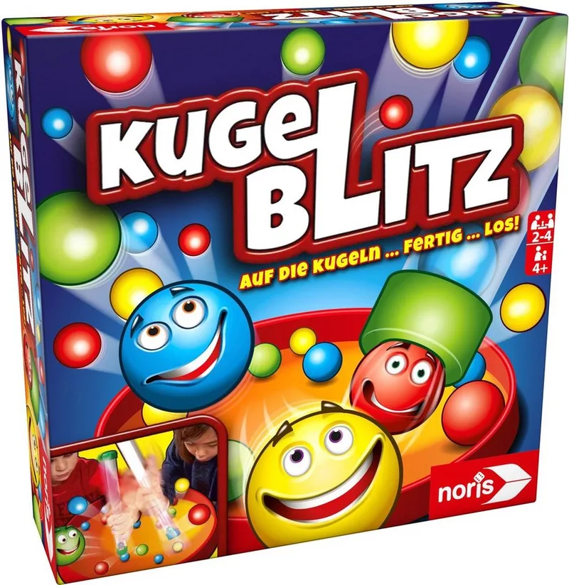 Spiel Kugelblitz van Noris, editie Bunt – doos