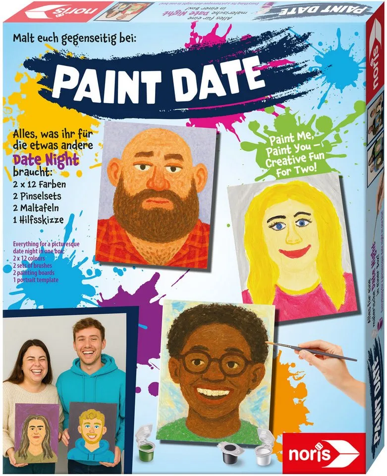 Spiel Paint Date, Malspiel from Noris, Bunt edition – box