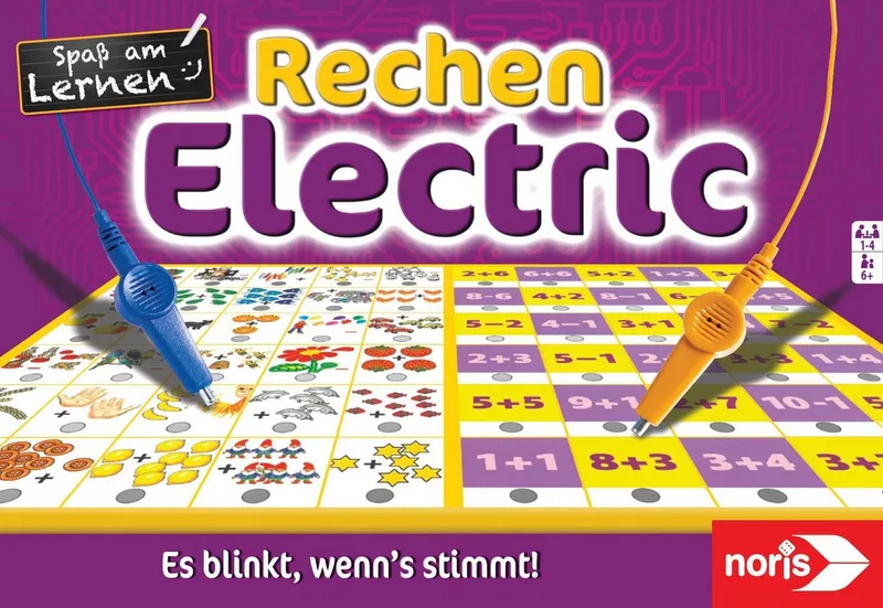 Spiel Rechen Electric von Noris, Ausgabe Bunt – Schachtel