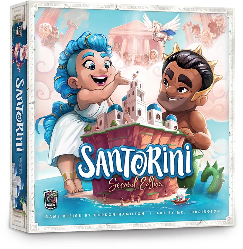 Santorini: Second Edition - Bordspel - Engelstalig - Roxley van Roxley Games – doos