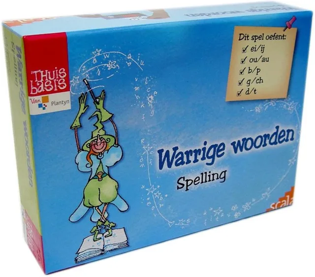 Warrige Woorden - Spelling oefenen met kwartetspel - 1-4 spelers