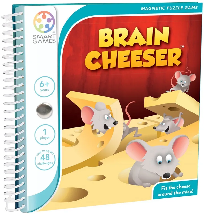 BrainCheeser - Magnetisch Logisch Denkspel - 48 uitdagingen - Compact Reisspel & Solospel - Vanaf 6 Jaar from SmartGames – box