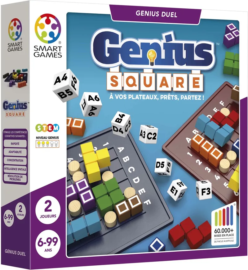 Genius Square FR (Franse versie) - 2 spelers from SmartGames – box