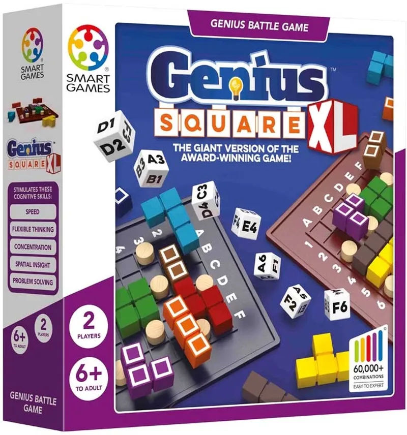 Genius Square XL - 2 spelers - puzzelspel from SmartGames – box
