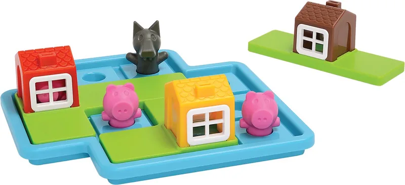 Les Trois Petits Cochons - Deluxe van SmartGames, editie Meerkleurig – doos