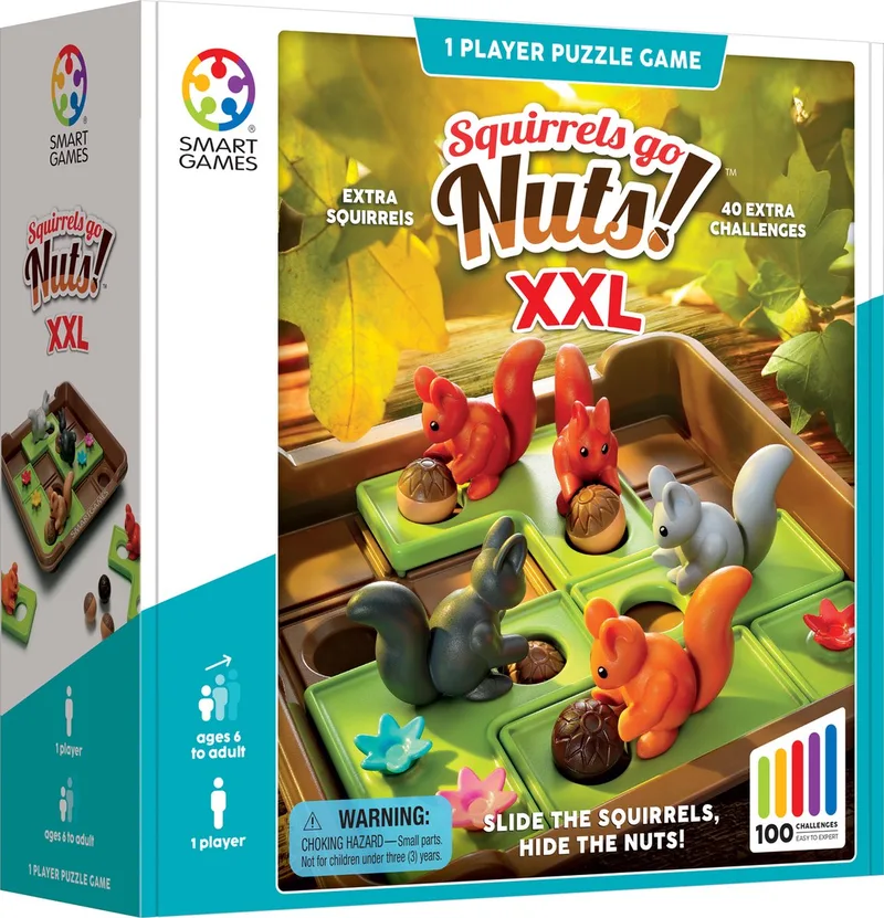 Squirrels Go Nuts! XXL - 100 opdrachten van SmartGames – doos