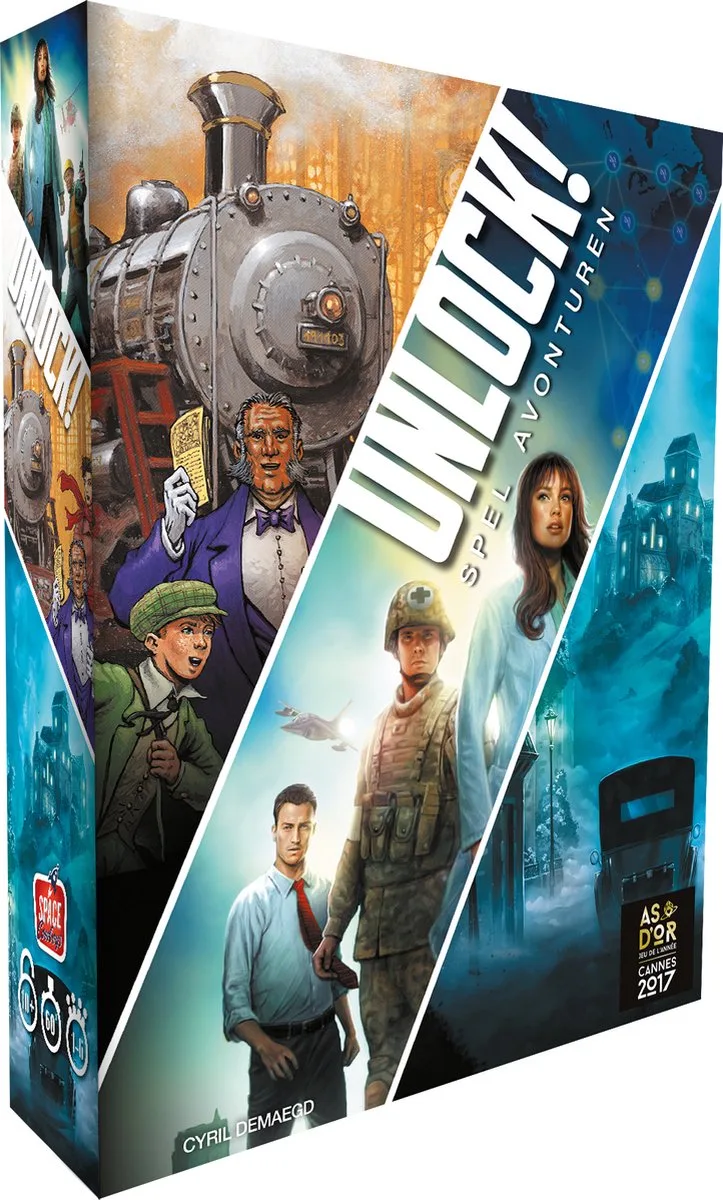 Unlock! 10: Spel Avonturen - Escape Room Spel from Space Cowboys – box