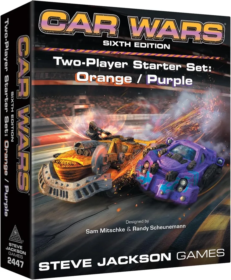 Car Wars: Sixth Edition - 2-Player Starter Set Orange/Purple - Bordspel - Engels - Steve Jackson Games von Steve Jackson Games – Schachtel