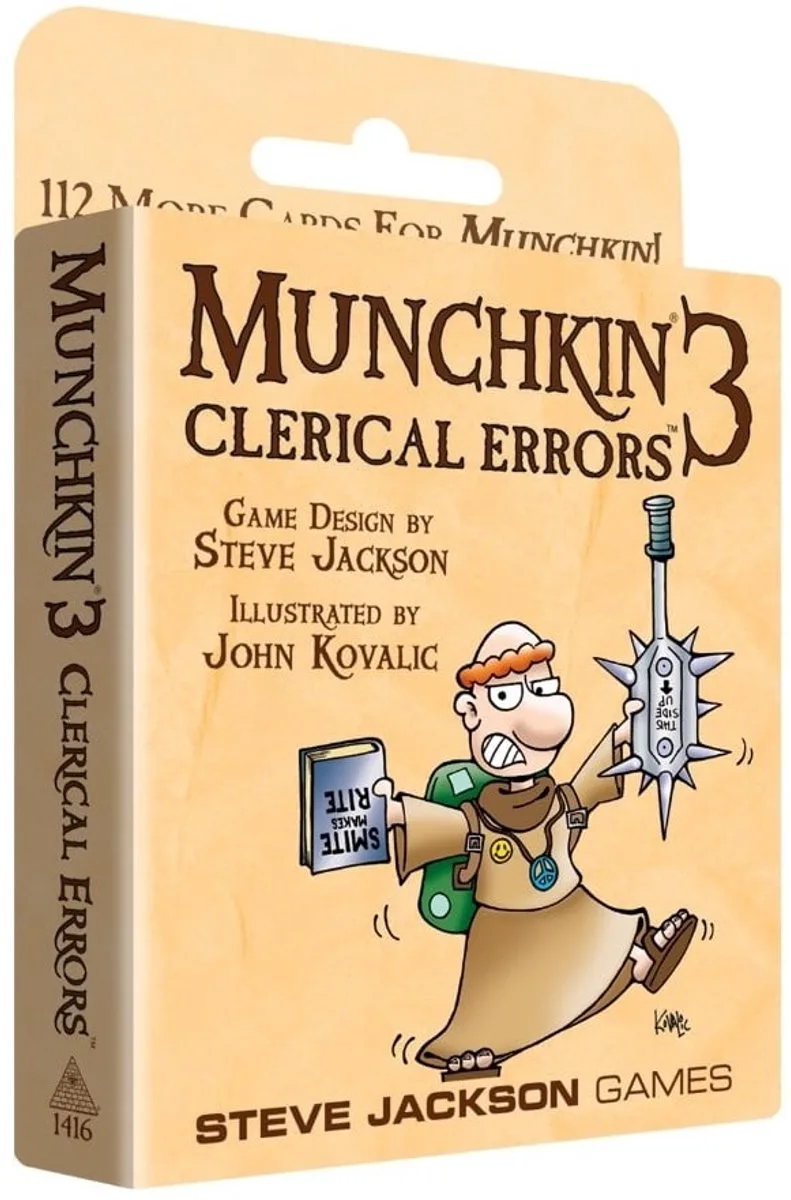 Munchkin 3 Clerical Errors - Uitbreiding de Steve Jackson Games – boîte